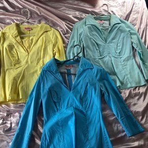 Lot of 3  Pinup Couture Lauren tops all in Large.